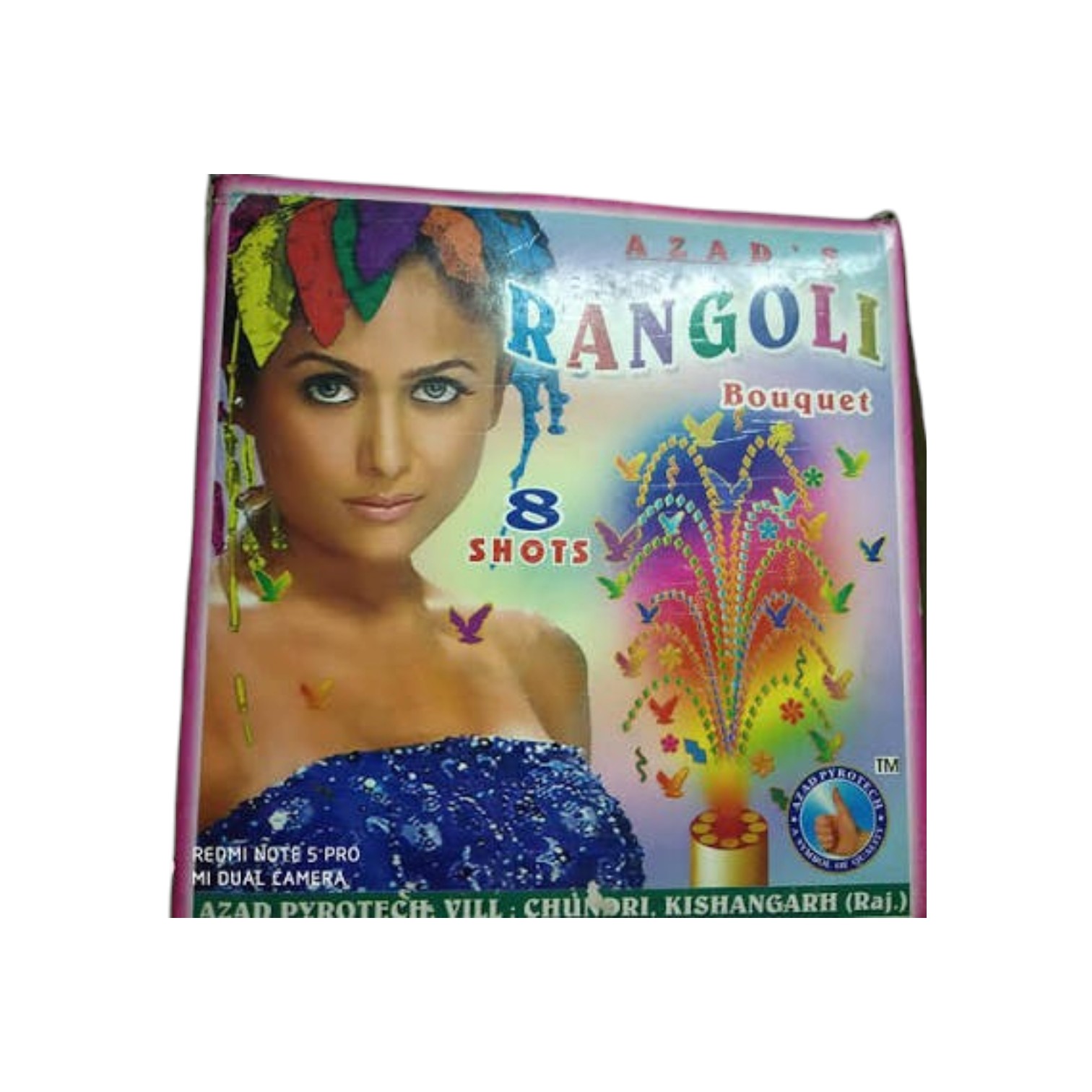 8 Shot Rangoli Boquet